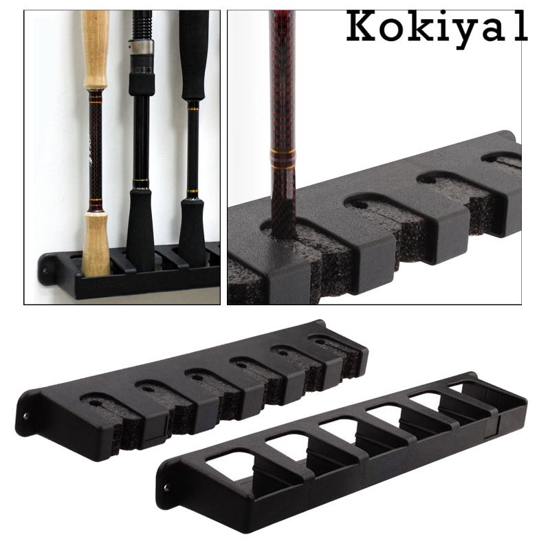 Giá Đỡ Cần Câu Cá 6 Chỗ Gắn Tường