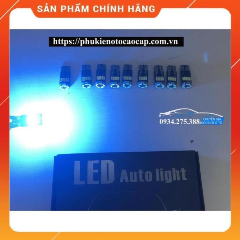 [HÀNG CAO CẤP] Bóng led trần xe, biển số cao cấp T10-4014-15 chip