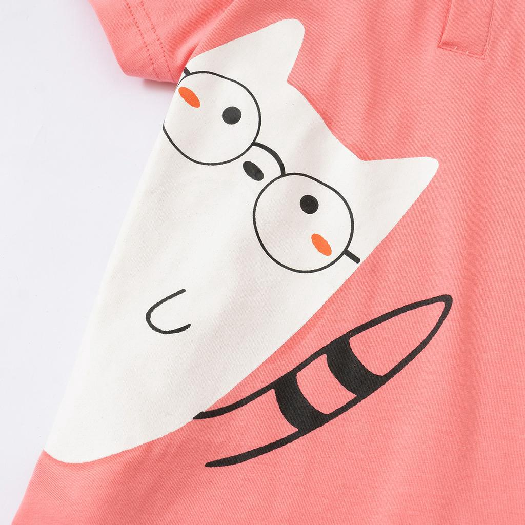 Váy Bé Gái Cotton In hình Đáng Yêu Dáng Xòe 2 Màu Thời Trang Bello Land
