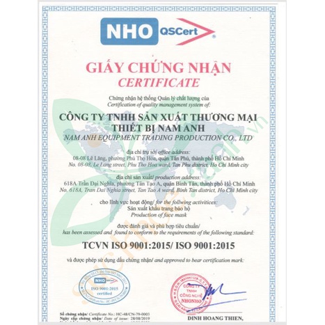 Khẩu trang y tế N95 Cao Cấp- 4 lớp kháng khuẩn Famapro (Nam Anh)- Hộp 10 cái