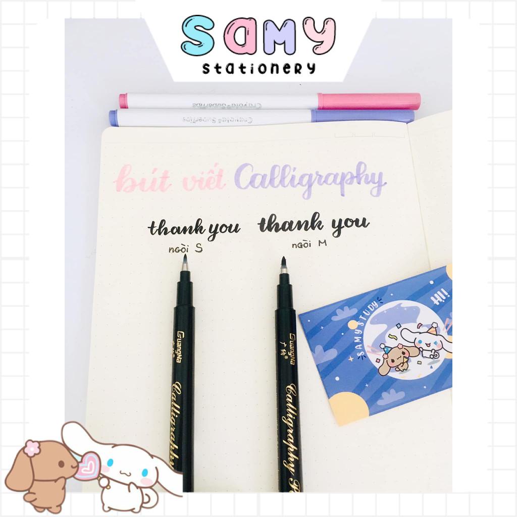 Bút Brush Viết Calligraphy trang trí Bullet Journal - Có thể refill mực