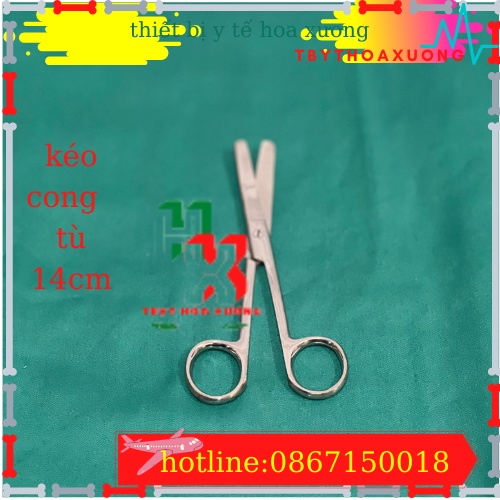 KÉO CONG 2 ĐẦU TÙ 14CM- KÉO Y TẾ