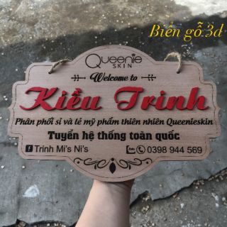 Biển gỗ 3D-Khắc Tên Shop - Chụp ảnh - Checkin Sản Phẩm