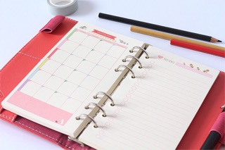 (RẺ NHẤT SHOPEE) Giấy refill sổ planner bìa còng A5 A6