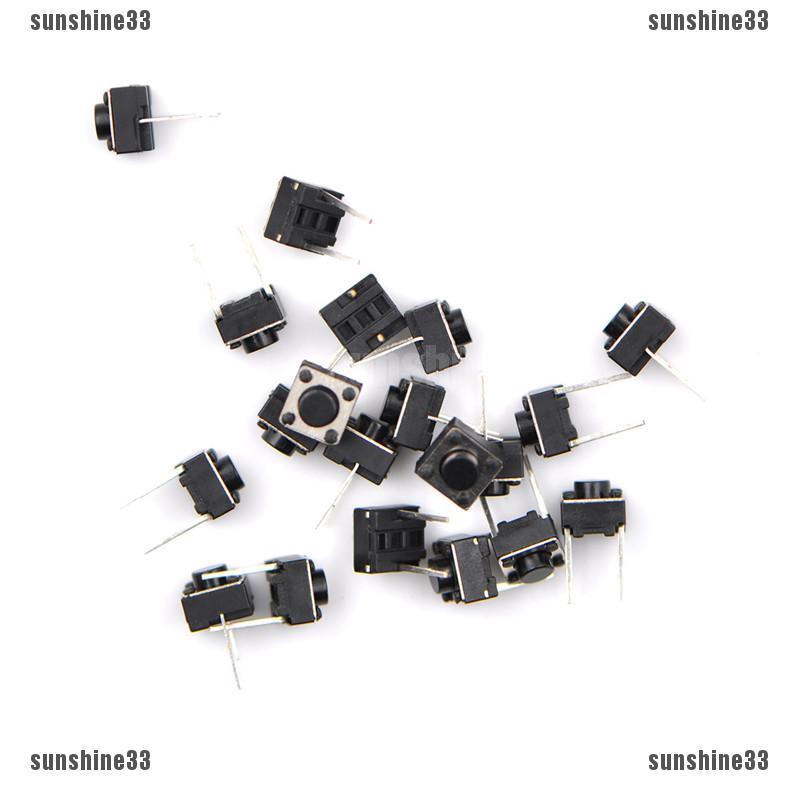 Bộ 20 Nút Công Tắc Bấm 2 Chấu 6 * 6 * 5Mm