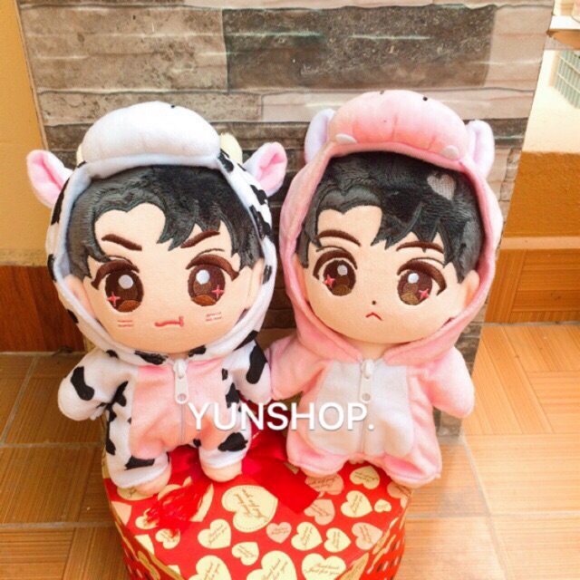 Bộ bò sữa cho doll 20-25cm