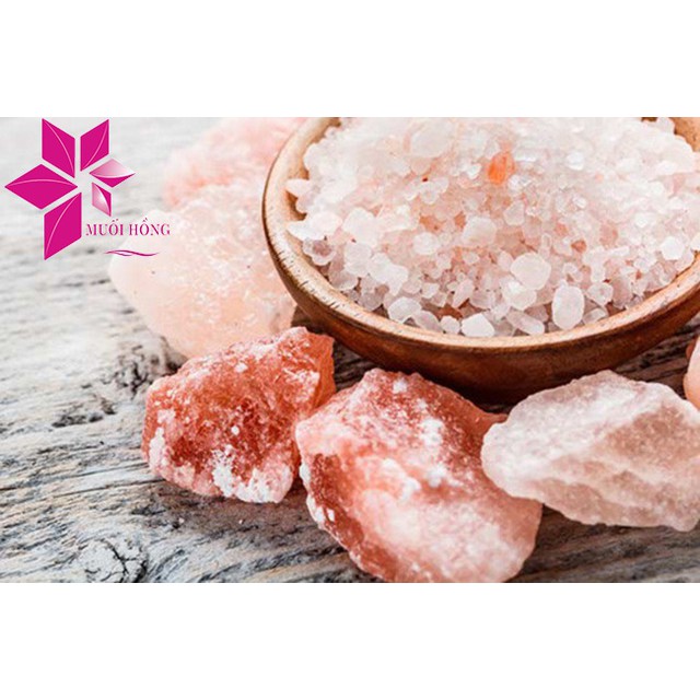 Đá muối hồng Himalaya Viên Thô 1kg TẮM/ NGÂN CHÂN/ TRANG TRÍ ĐÈN (kích thước 3cm-5cm có hình dạng tự nhiên) | BigBuy360 - bigbuy360.vn