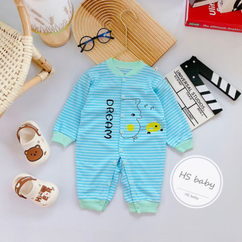 Bộ body cotton nỉ cho bé yeu