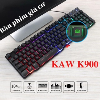 Bàn phím giả cơ, Bàn phím chơi game K600 LED nhiều màu  đẹp, gõ êm, mượt, bền, Đèn Led Độc Đáo - Chuẩn Phong Cách
