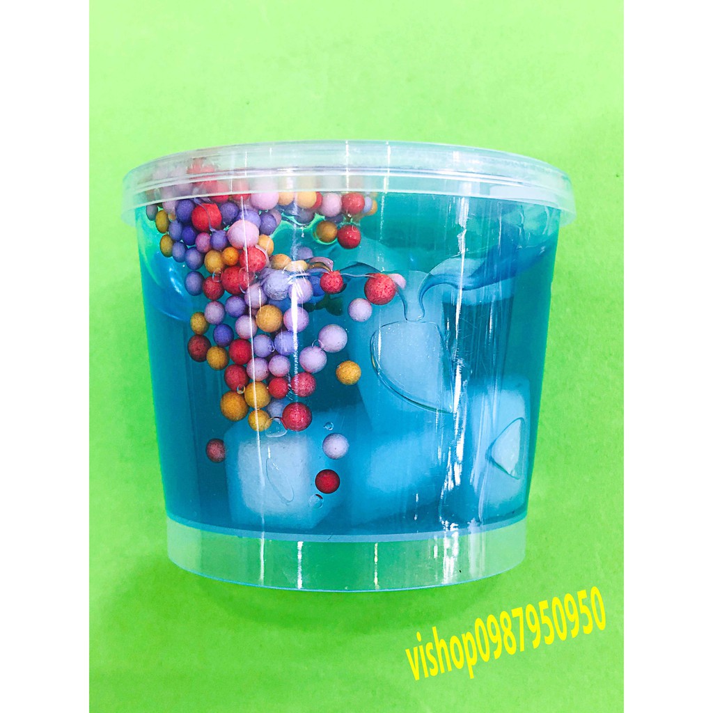 đồ chơi slime -lọ chất nhờn mềm dẻo lọ có thạch xốp  mã VIK64 Og52