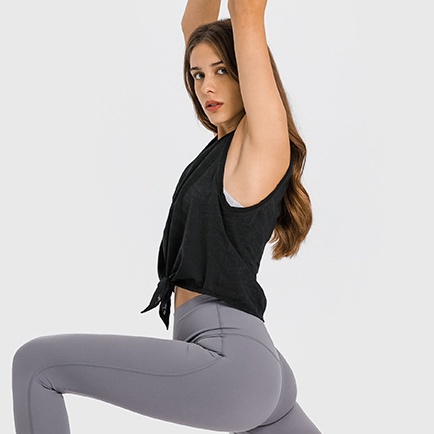 Áo thun thể thao Airactive Leisure DT170 DQ không tay dáng rộng thắt nút thoáng khí thời trang