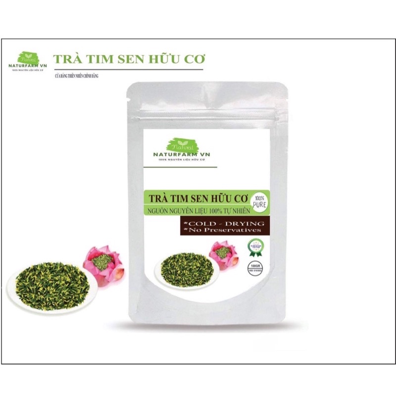 [ 100gr ] Trà Tâm Sen thiên nhiên cao cấp loại 1 - Giúp ngủ ngon , thanh nhiệt, dưỡng tâm ( Trà tim sen )