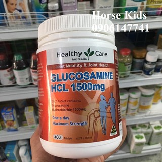 VIÊN KHỚP GLUCOSAMINE HCL HEALTHY CARE 1500MG 400 VIÊN ( ÚC)