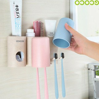 Combo bộ nhả kem 2 cốc êcoco chất liệu lúa mạch tiện dụng
