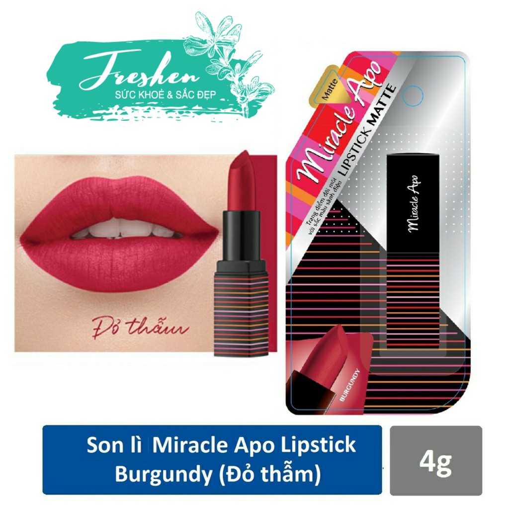 ✅ (CHÍNH HÃNG) Son lì Miracle Apo Lipstick Matte Brownude 4g