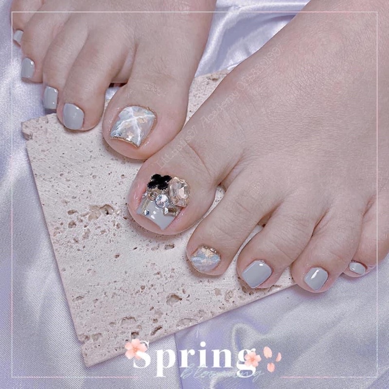 Charm tim hot gắn móng nail