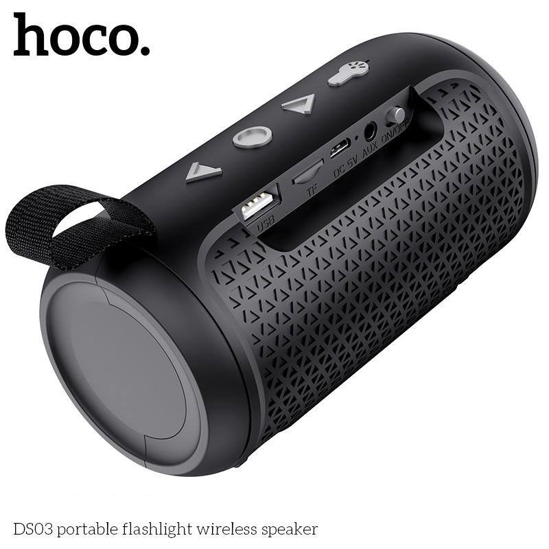 Loa Bluetooth HOCO DS03 V5.0 Âm Thanh Lớn Rõ, Tích Hợp Đèn Pin - BH 1 Năm - Hưng Long PC