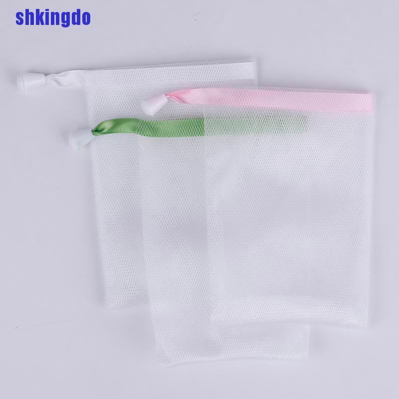 [Hàng mới về] Túi lưới dây rút đựng xà phòng tẩy tế bào chết tiện lợi