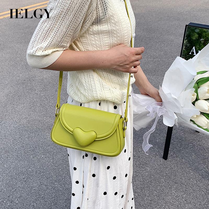 Túi kẹp nách IELGY dáng vuông nhỏ thời trang phong cách Hàn Quốc cho nữ