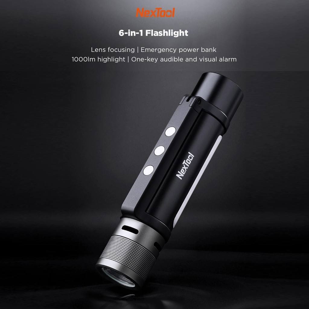 Flashlight Xiaomi Next 6 In 1 1000lm Usb-C Port