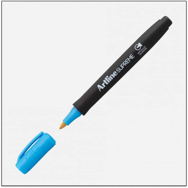 Bút màu nổi viết vẽ trên mọi chất liệu Artline Supreme EPF-790 - Màu xanh dương nhũ (Metallic Blue)