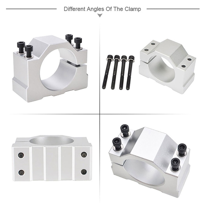 Giá Đỡ Máy Tiện CNC Bằng Nhôm Kèm 4 Ốc Vít Cố Định Cho Động Cơ 300W 400W 500W