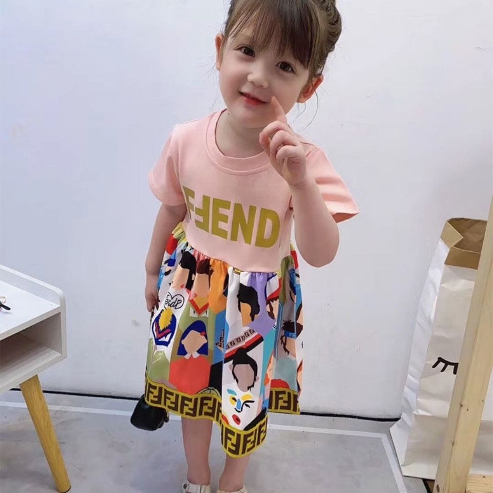Đầm Công Chúa Ngắn Tay Thời Trang Dành Cho Bé Gái