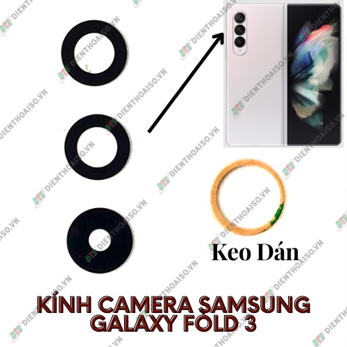 Kính camera samsung galaxy z fold 3 kèm keo dán