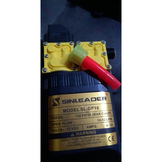 Máy bơm áp lực mini 12v đôi Sinleader dùng TƯỚI CÂY - LÀM MÁT(bao gồm nguồn 12v)-tặng kèm bộ nối