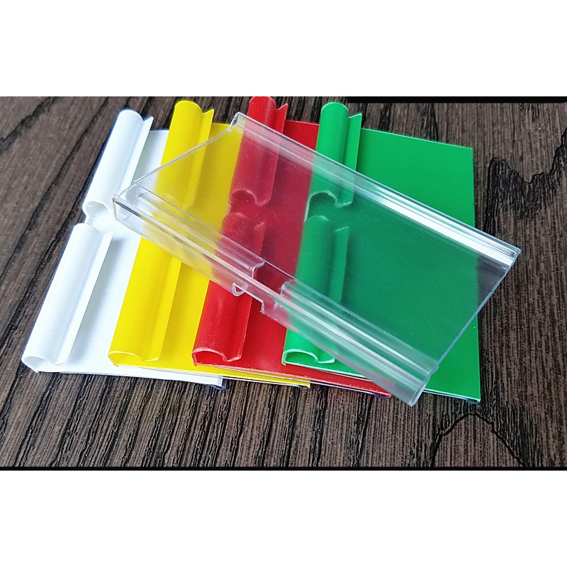 Tem gài giá, nẹp nhựa siêu thị,tem giá cài thanh hook đầu chữ T