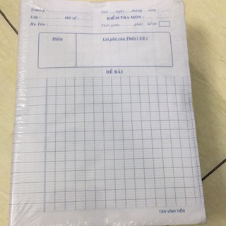 Giấy kiểm tra định lượng 80 (10 tờ/xấp)