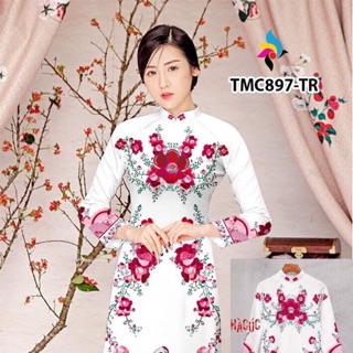 Vải gấm hà cúc , gấm in 3d
