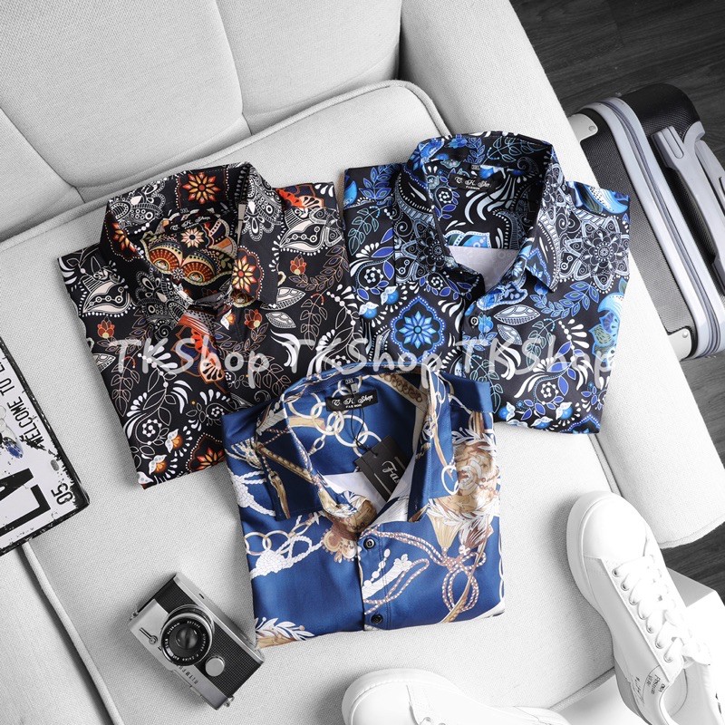 Áo sơ mi nam tay dài/ngắn hoạ tiết Bigsize < 125kg | BigBuy360 - bigbuy360.vn