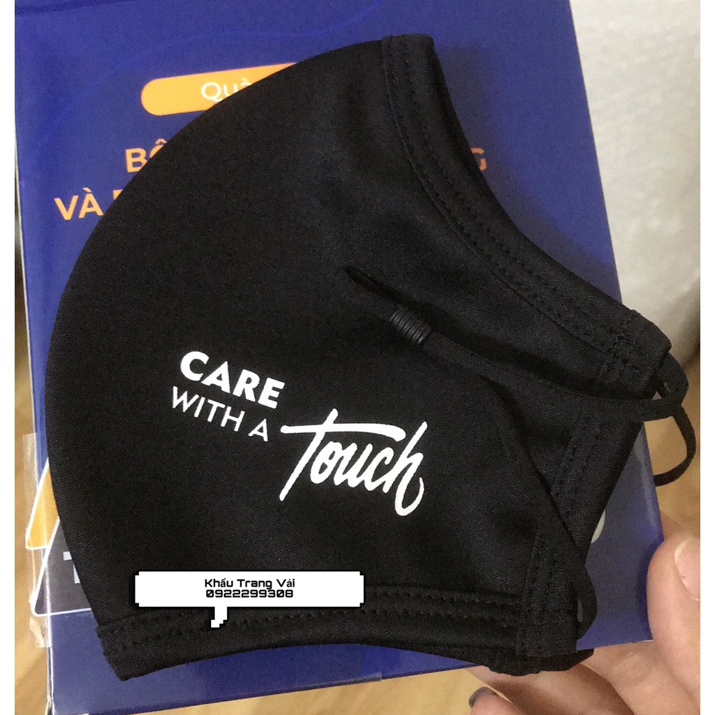 Bô Khẩu Trang vải 3 lớp và Dây Đeo Đa Năng Hàng Tặng Nivea