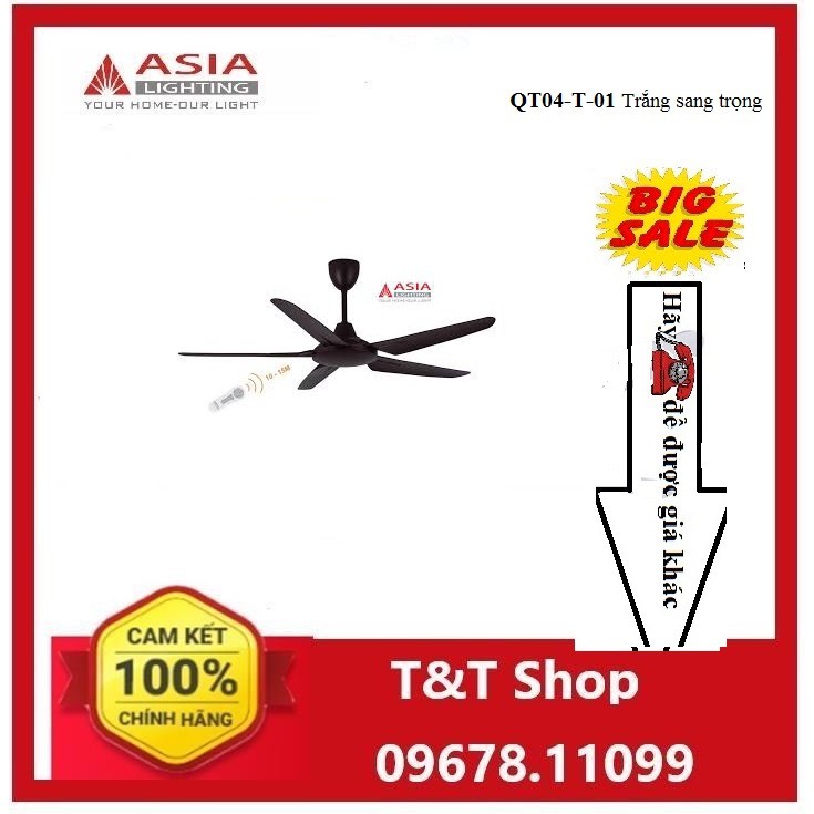 Quạt trần cao cấp QT05-N-01 Asia