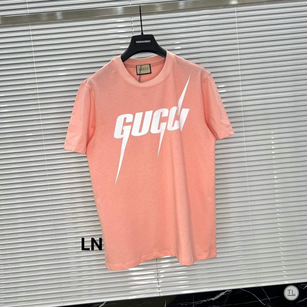 [ SẴN HÀNG +GIÁ RẺ ] Áo Phông Nam Nữ  Gu.cci in Chữ Xanh Phong Cách Thời Trang 4 mùa Quang Minh