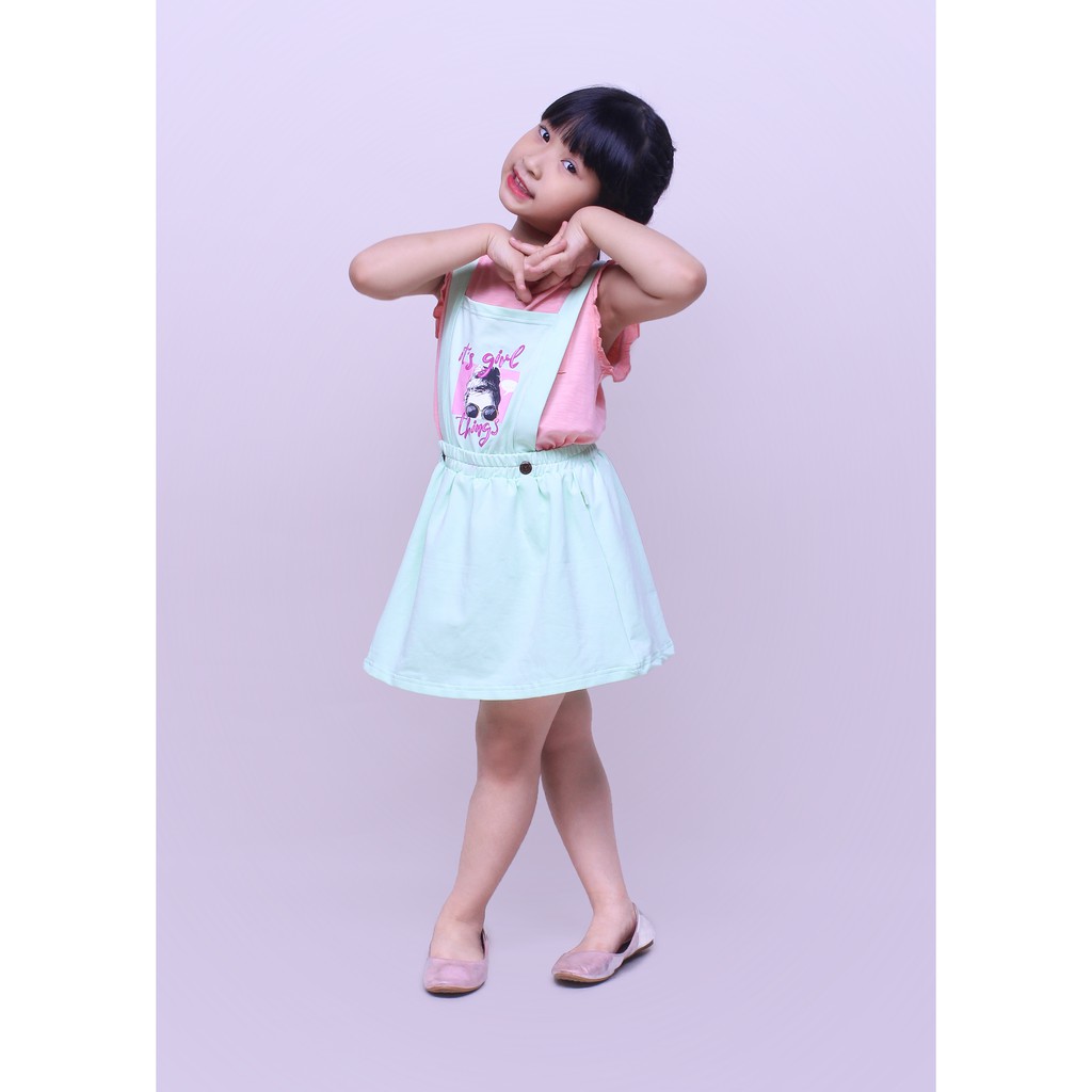 Chân váy bé gái yếm từ 10kg - 35kg để đi chơi GVZ2619 - JADINY