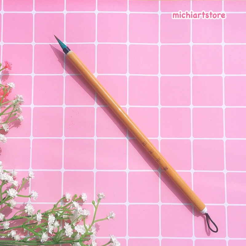 [Michi Art Store] Tĩnh Thủy Lưu Thâm - Bút lông vẽ màu nước thủy mặc, cọ thư pháp lông thú