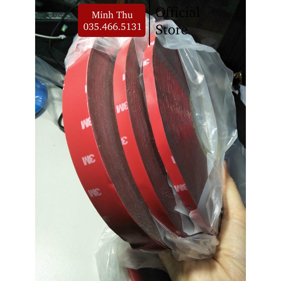 Băng Dính 3M 2 Mặt Trong Suốt Dính Siêu Chắc