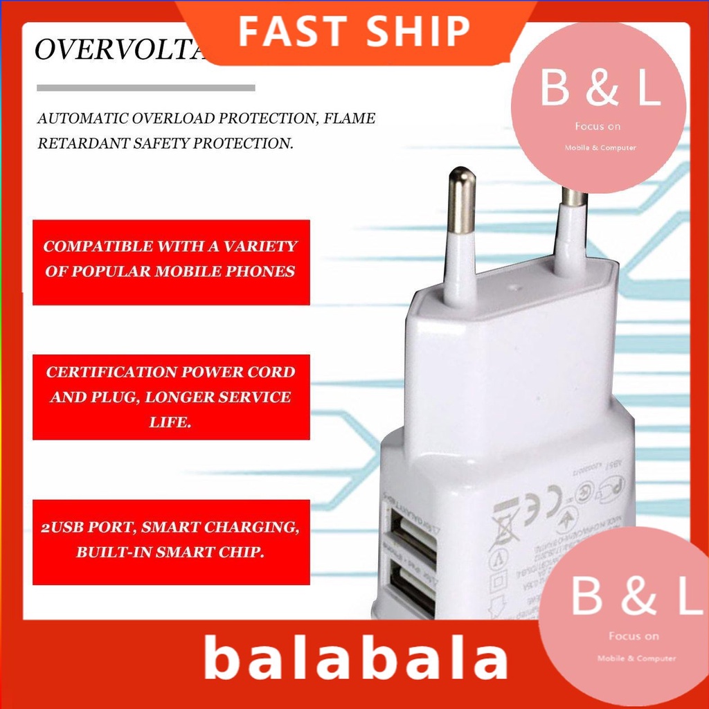 POWER Bộ Sạc Usb Kép Tiện Dụng Khi Đi Du Lịch