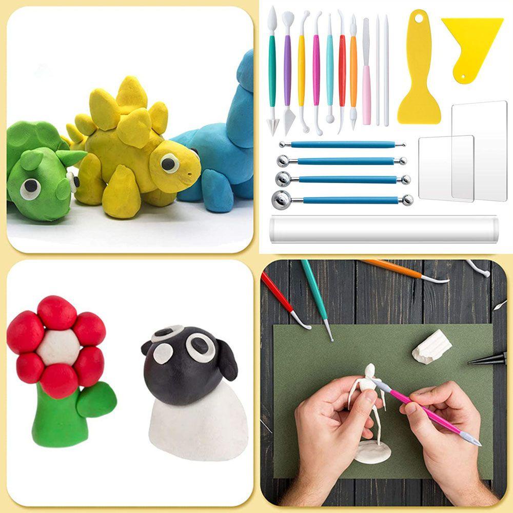 Bộ 19 Dụng Cụ Điêu Khắc Đất Sét Nghệ Thuật