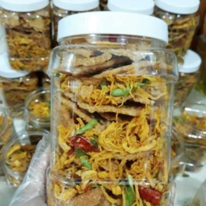 Hũ 500gr cơm cháy mix khô gà nguyên miếng