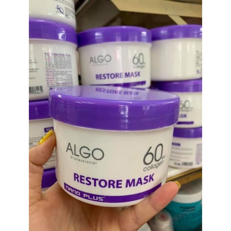 HẤP DẦU COLLAGEN 60s PHỤC HỒI TÓC KHÔ XƠ HƯ TỔN ALGO HAIR MASK 500ML | BigBuy360 - bigbuy360.vn