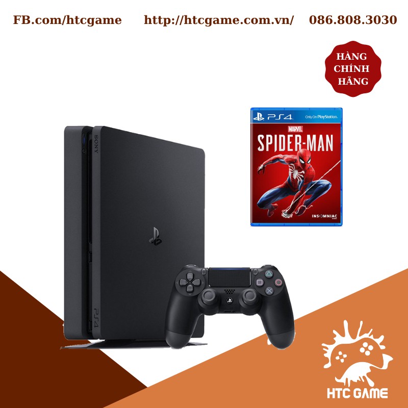 Máy Ps4 Slim1TB + đĩa game marvel's spider man bundle