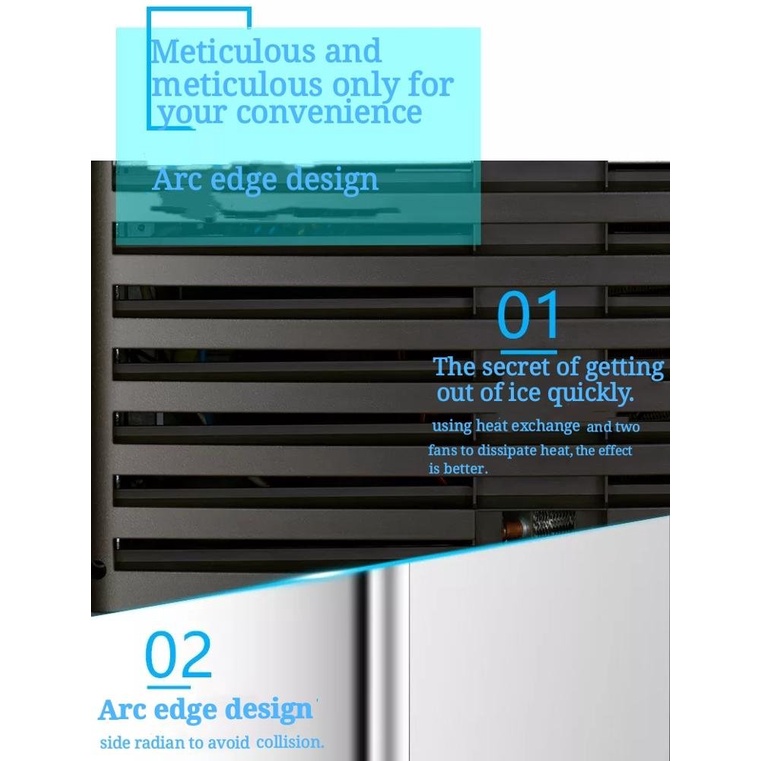 Máy làm đá viên tự động 100kg/24h-chủ động được nguồn đá viên sạch