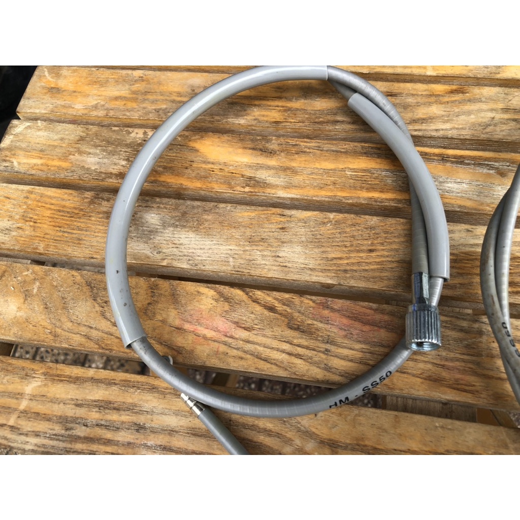 Bộ 4 dây : côn + thắng + Km + ga lưỡi gà cho xe honda 67-71 ghidong thấp màu xám sáng ga lưỡi gà