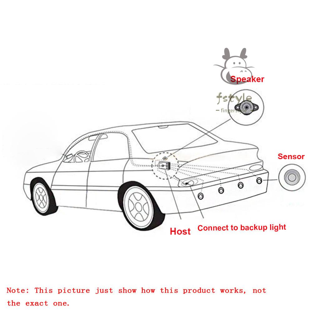 Radar Cảm Biến Đậu Xe 8 Chiều Màn Hình Lcd | BigBuy360 - bigbuy360.vn