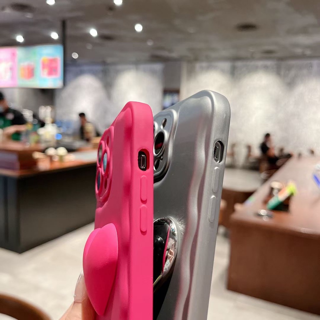 Ốp Điện Thoại Họa Tiết Hoa Hồng / Trái Tim Màu Bạc Cho iPhone X XS XR XS max 13Proax 11 11 pro 11 pro max 12 12 12 pro 12 pro max