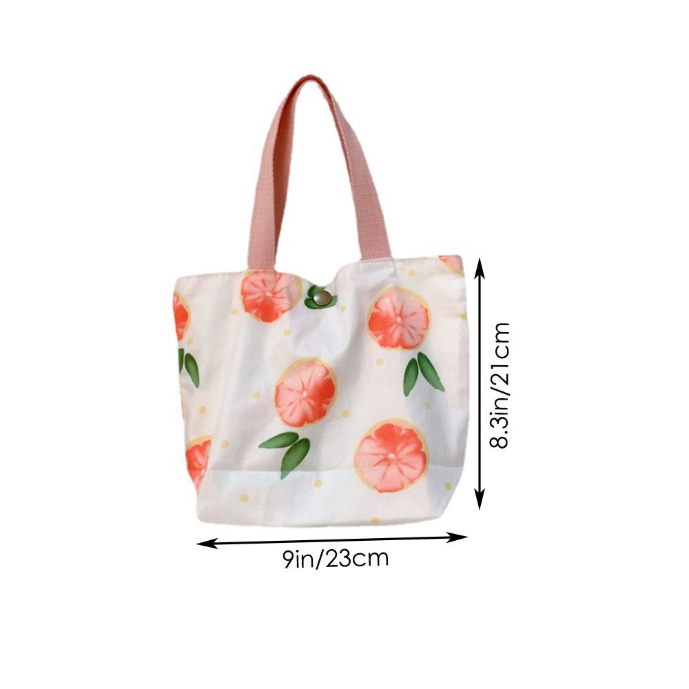 Túi đựng hộp cơm trưa Mihan1 bằng cotton mềm có nút bấm có thể tái sử dụng dành cho nữ