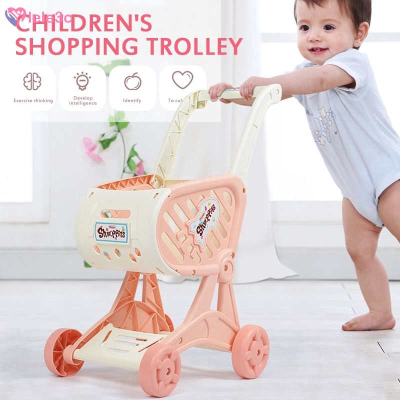 Mô Hình Xe Đẩy Và Trái Cây Đồ Chơi Cho Bé